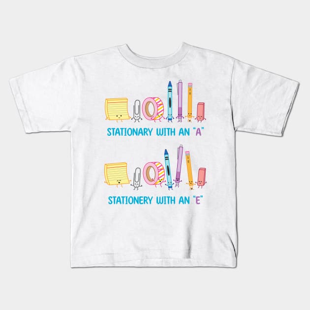 Stationery with an "E" | by queenie's cards Kids T-Shirt by queenie's cards